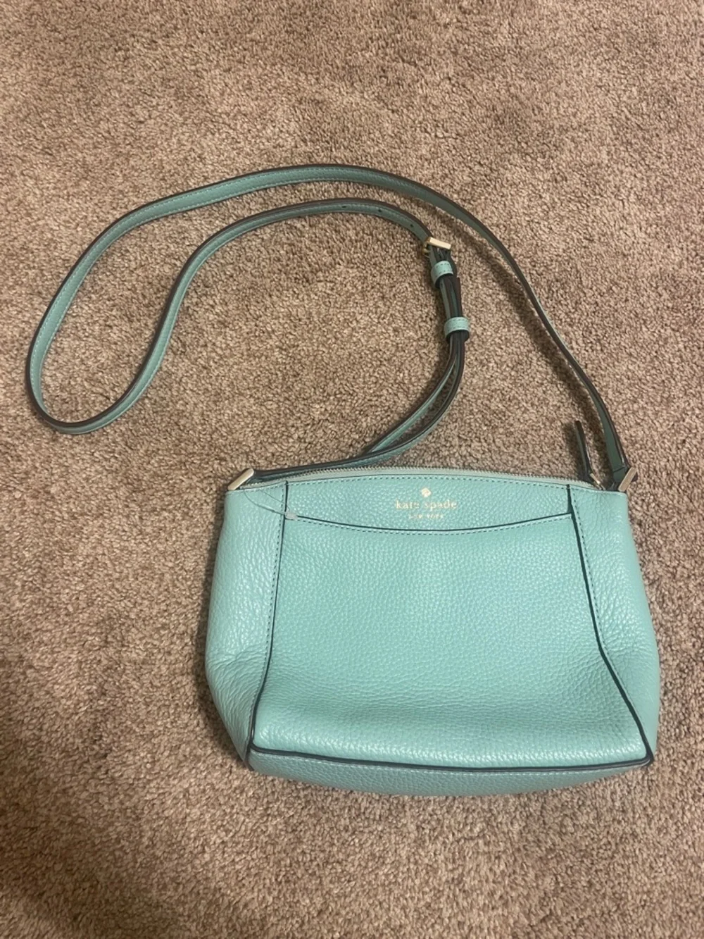 kate spade Mint Pebbled Leather Crossbody